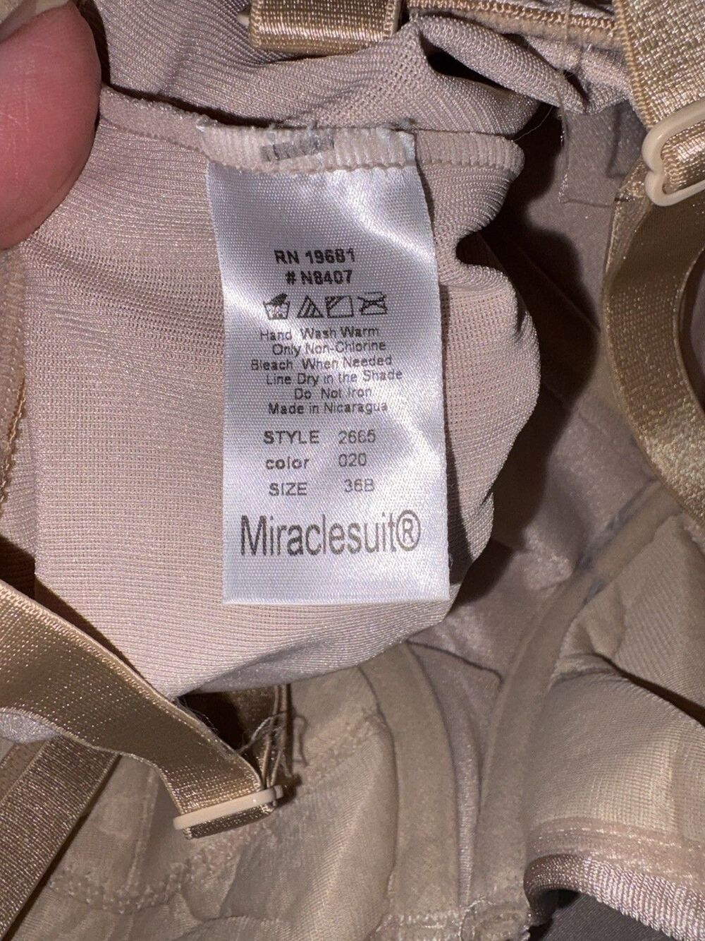 Miraclesuit 36B Nude Body Suit Shaper - Picture 3 of 5